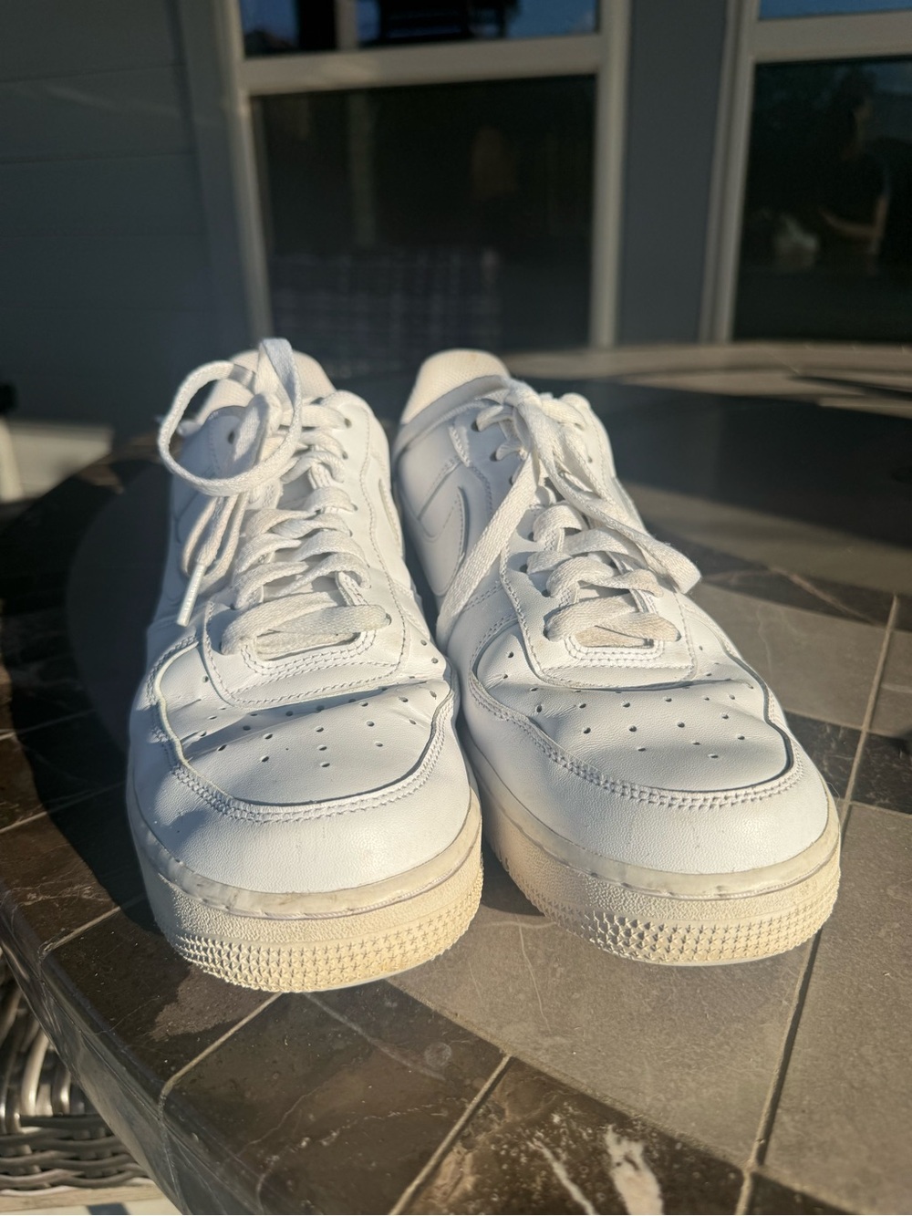 Kids White Leather Lace-Up Sneakers - Everyday Comfort